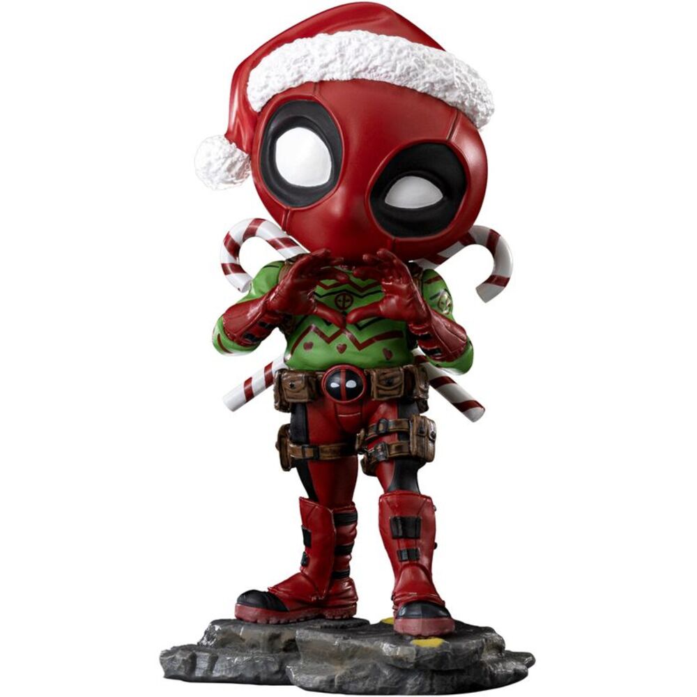 Marvel Comics - MiniCo - Holidays Version Deadpool Figure  COLLECTIBLES